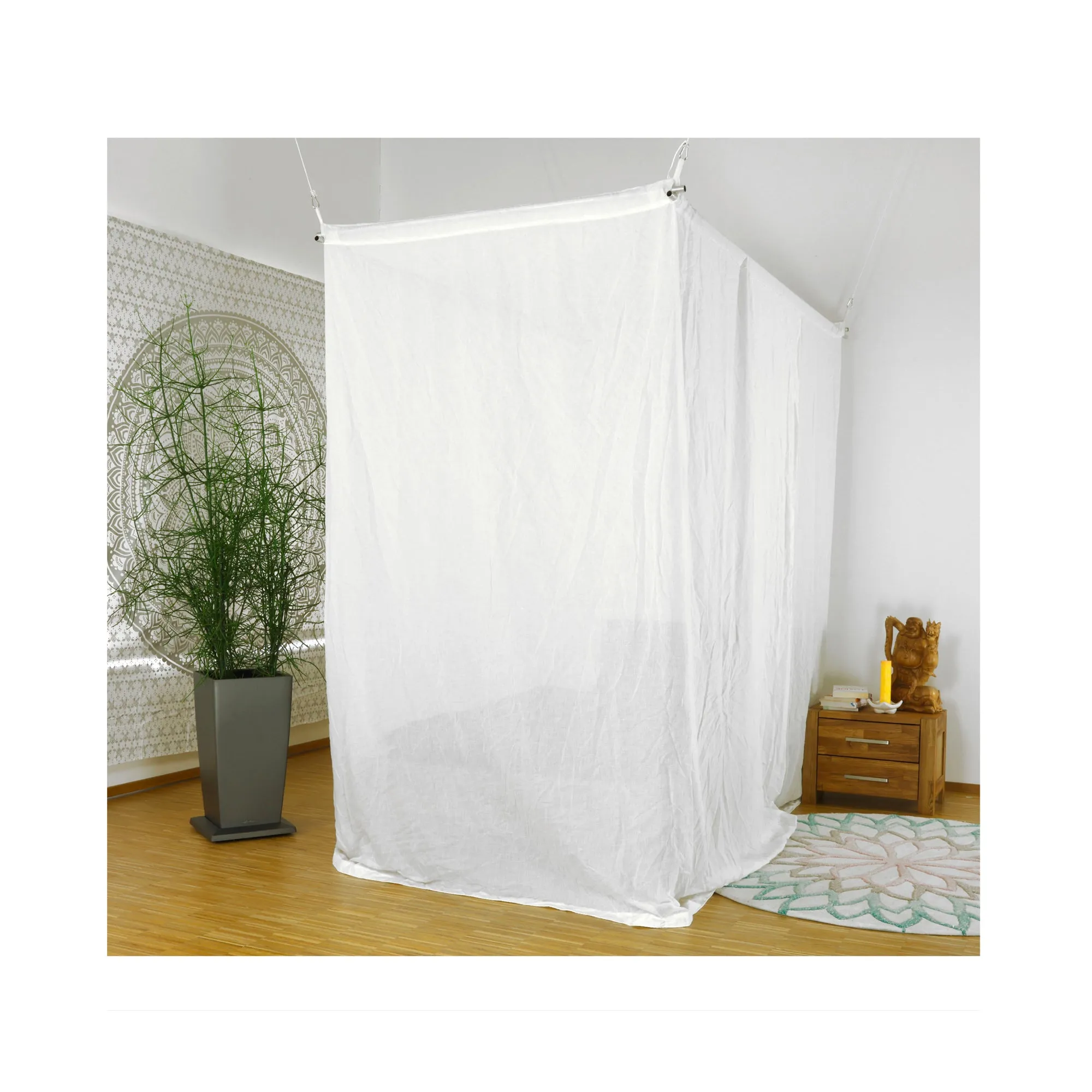 YSHIELD® BND | EMF Bed Canopy | Double Bed (220cm) | NATURELL