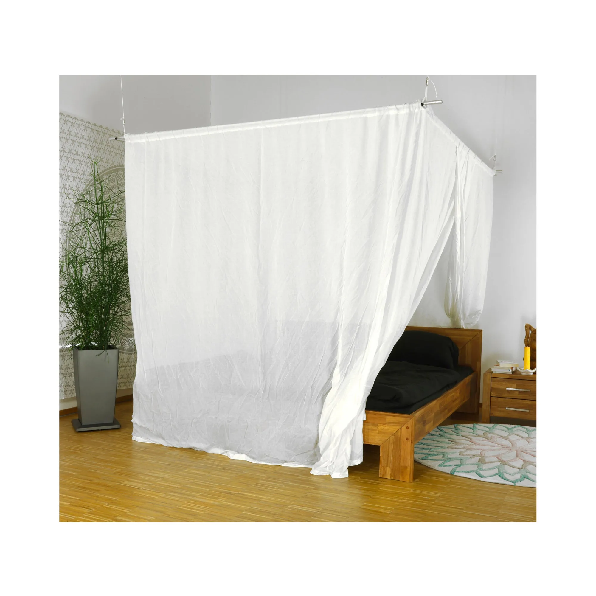 YSHIELD® BND | EMF Bed Canopy | Double Bed (220cm) | NATURELL